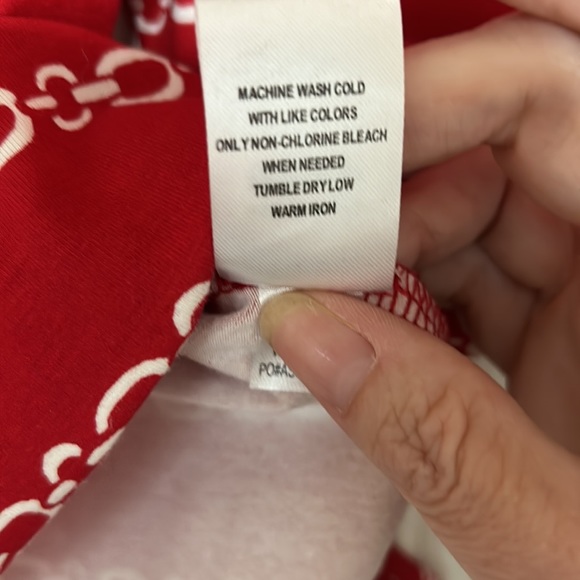 Appleseeds Red and White Chain Detail Shirt - Picture 4 of 4